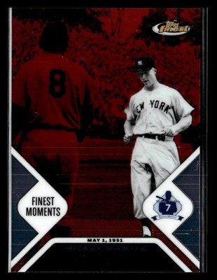 2006 Finest #MMFM1 Mickey Mantle Mantle Moments #/850