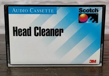 Used Scotch Audio Cassette Head Cleaner Cassette Tape