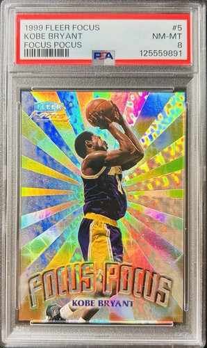 🔥1999 Fleer Focus Pocus #FP5 Kobe Bryant PSA 8