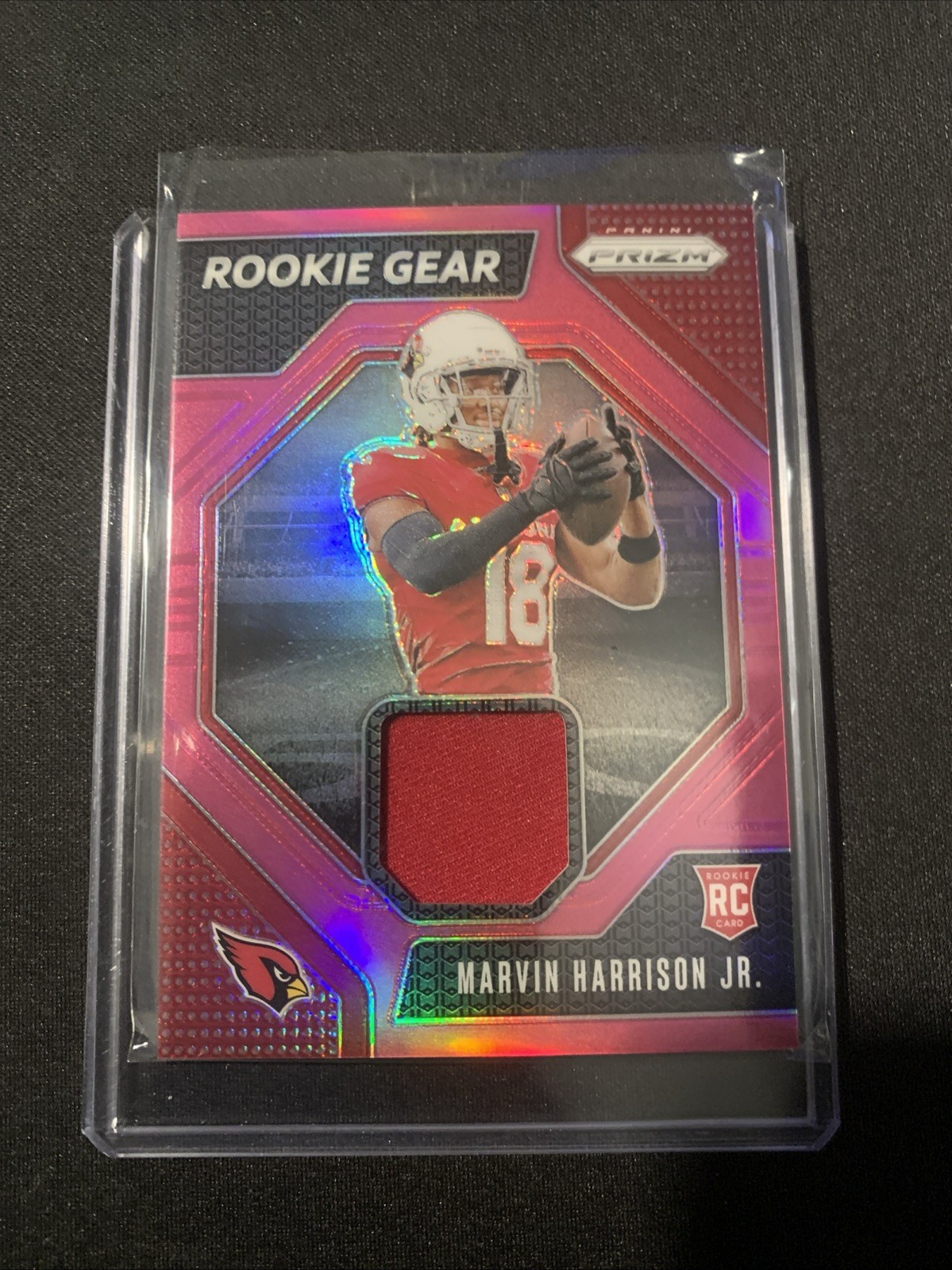 2024 Panini Prizm - Rookie Gear Marvin Harrison Jr. #RG-MHJ Pink Prizm (MEM, RC)