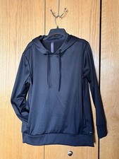 Mondetta Black Pullover Hoodie Sweatshirt Women's Size Large L with Side Pockets