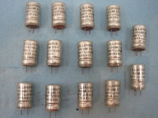 6323 Lot (14) Illinois Aluminum Capacitor 150MFD 25V New