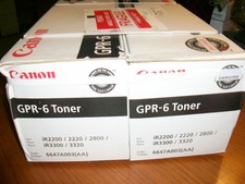 2pk GENUINE Canon GPR-6 Toner 6647A003AA GPR6 2200 2220 2800 3300 3320 NEW SEAL