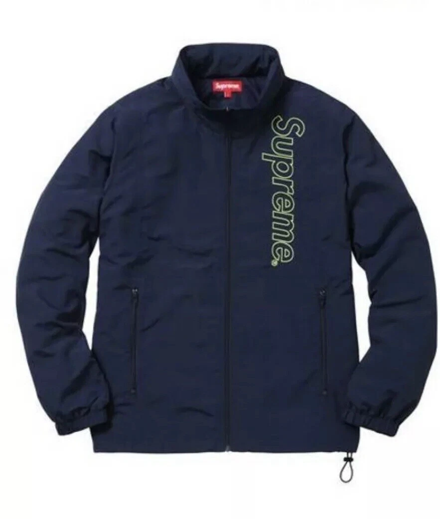 BN scellé RARE SUPREME coupe vent en MARINE taille M SS/16 logo boîte