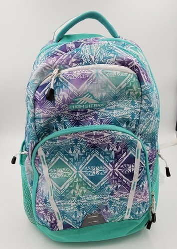 High Sierra Green Blue Purple Polyester 