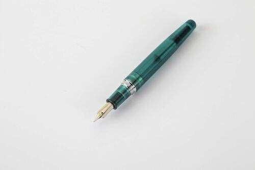 Nakabayashi TACCIA Spectrum Fountain Pen Ocean Blue Forest Green Fine Nib New - Picture 2 of 14