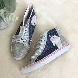 tenis vans glitter rosa