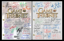 Game of Thrones Pilot & Series Finale Combo Scripts Autograph Signed  Reprints