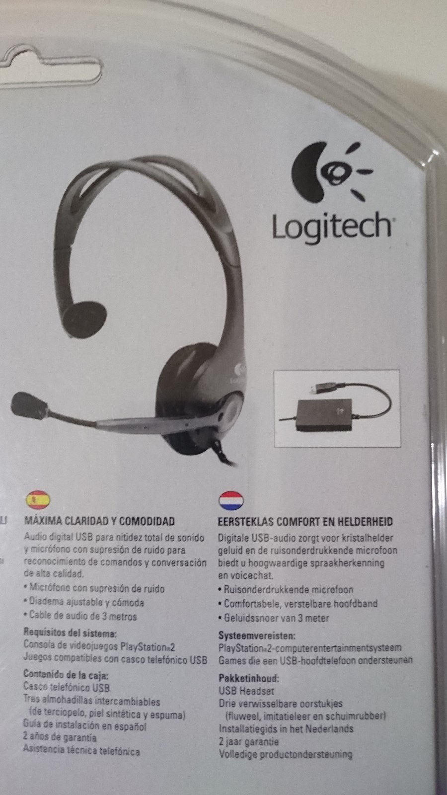 CUFFIE LOGITECH USB PLAYSTATION 2 US NAVY SEALS OFFICIAL HEADSET