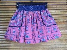 Matilda Jane Youth Girls Size 8 Pink / Blue Telephone Pencil Skirt CK1-17