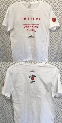 jim beam this is my drinking shirt mens tshirt white Medium Rare Promo Tee