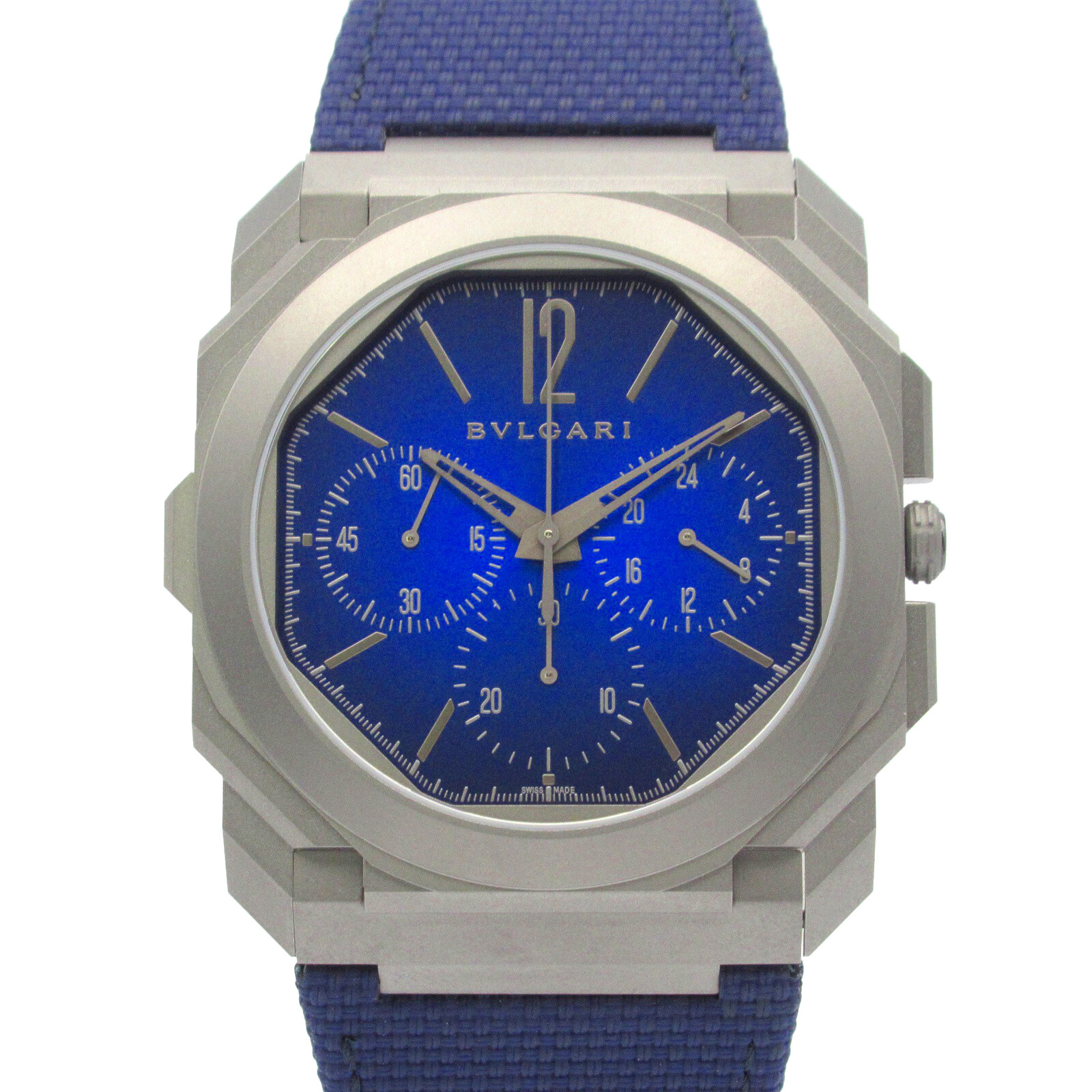 BVLGARI Octo Chronograph GMT Wrist Watch 103889 Automatic titanium Used mens