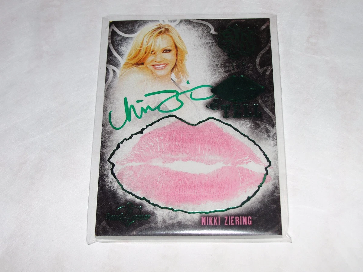 2015 Benchwarmer NIKKI ZIERING Sin City #48 Green Kiss Auto3 PLAYBOY  Playmate | eBay