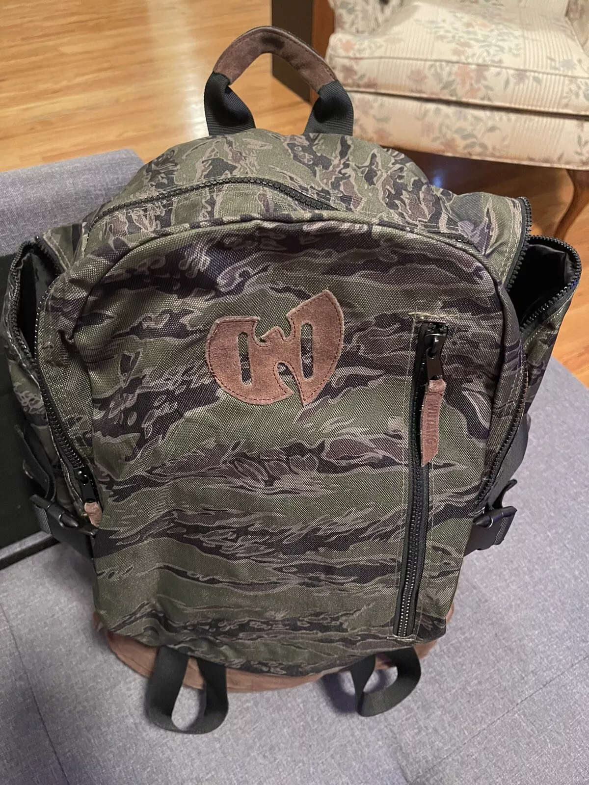 Sac à dos original WU TANG CLAN camouflage vert Bape Supreme