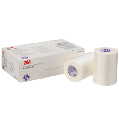 #ad 3M Durapore Silk Paper Surgical Tape 1538 3 3quot; x 10 Yards Box of 4 Rolls $22.00