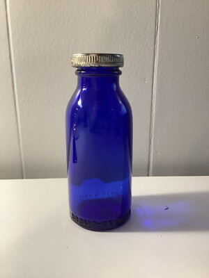 BROMO SELTZER Blue Bottle w/cap EMERSON DRUG Co. 