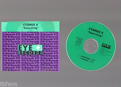 Cygnus X - Superstring - RARE CD EP - 2 TRACK MAXI - EYE Q RECORDS 013 CD - 1993