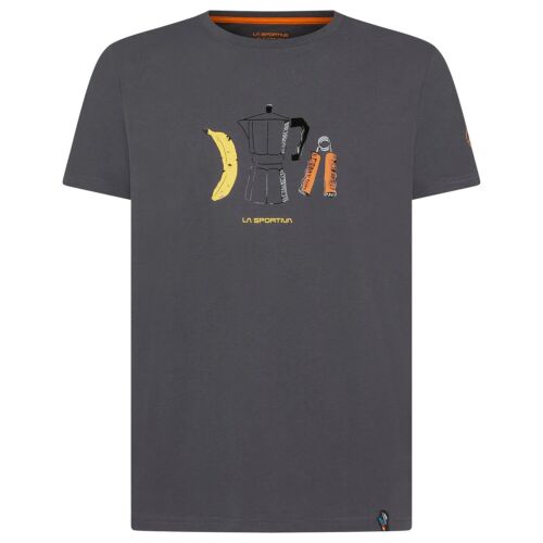 La Sportiva - Breakfast T-Shirt carbon/marple L Klettershirt Bouldern Lifestyle - Picture 1 of 2