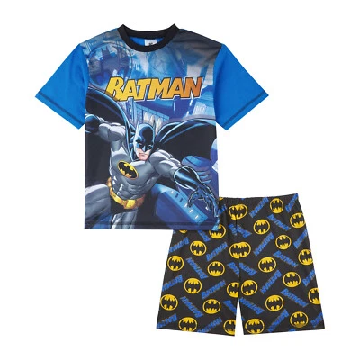 Batman Boys Pyjamas Short Pj Set, Ages 3 to 10 Years Old, Official DC Comics
