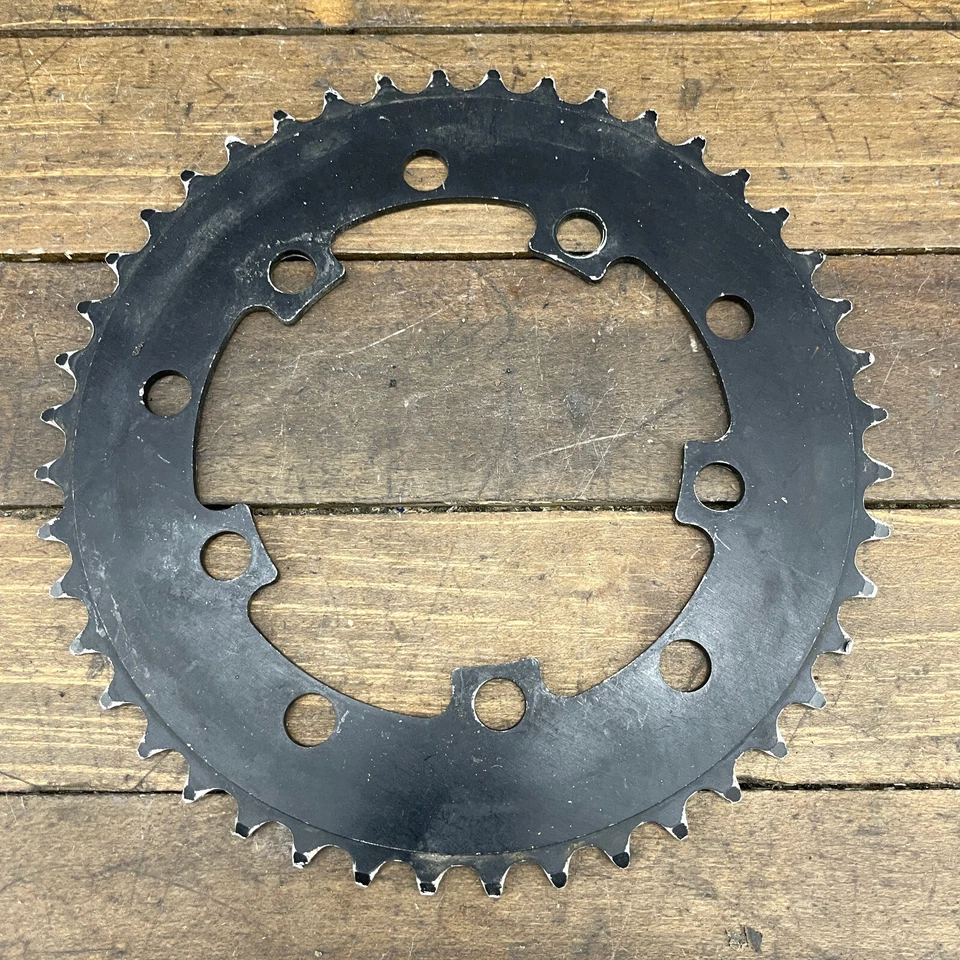 Sugino BMX Chainring 44t WEAR Black Old School BMX 44 Tooth 110 130 BCD - Image 3 of 4