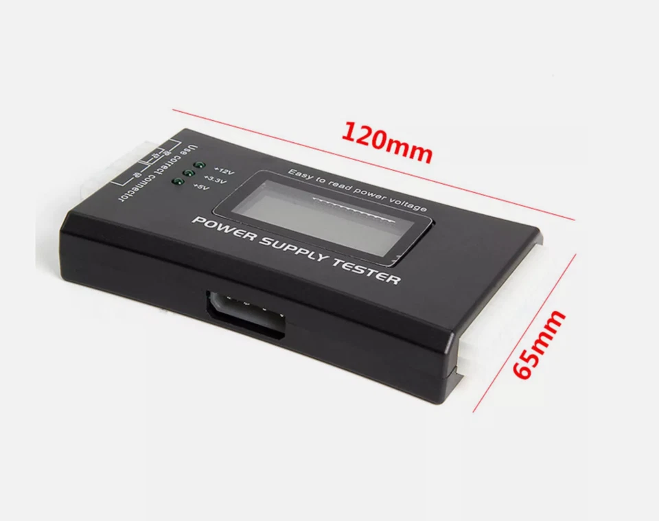 Probador de fuente de alimentación PC computadora LCD 20/24 pines 4 PSU ATX BTX ITX SATA digital */* Foto 3 de 4