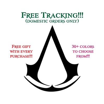 Assassin's, Altair, Kassandra, Eivor, Free Gift, Vinyl Decal, Sticker, Ezio,