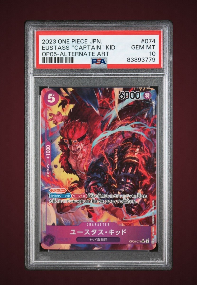 One Piece PSA 10 OP05-074 Eustass 