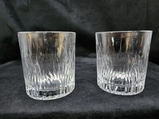 Royal Crystal Rock Fire Double Old Fashioned Glass set of 2