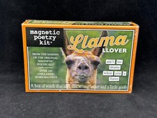 Magnetic Poetry Kit Llama Llover Word Fridge Magnets 200 Themed Words 2018