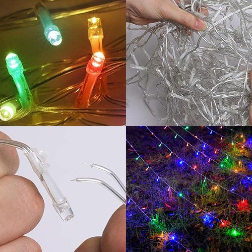 Outdoor LED Solar Powered String Light Decor Waterfall Light For Christmas Tree - Picture 7 of 13