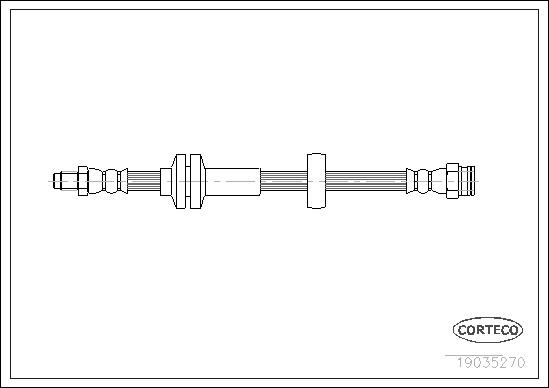 19035270 CORTECO Brake Hose for FIAT