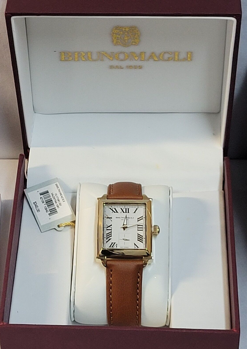特別価格！Bruno Magli Valentina Women's Leather Watch NEW $345 Bruno Magli Valentina 1061 Swiss Quartz BROWN