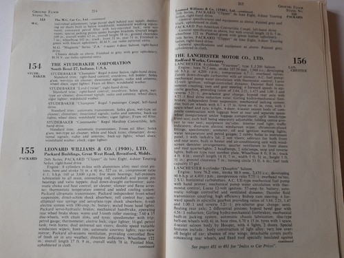 Earls court Motor show catalogue 1953 Motor show book . - Picture 3 of 7