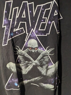 Slayer Tシャツ 1994年製 DIVINE INTERVENTION Vintage 1994 Slayer Divine Intervention Band Tour Black X-Large T