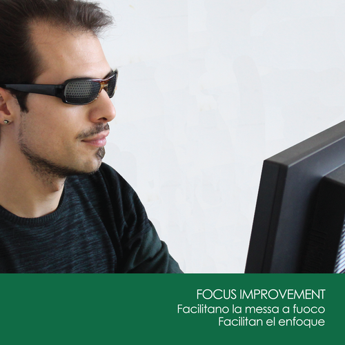 Occhiali Stenopeici a fori Certificati Diamant Metodo Bates per Migliorare Vista - Afbeelding 6 van 6