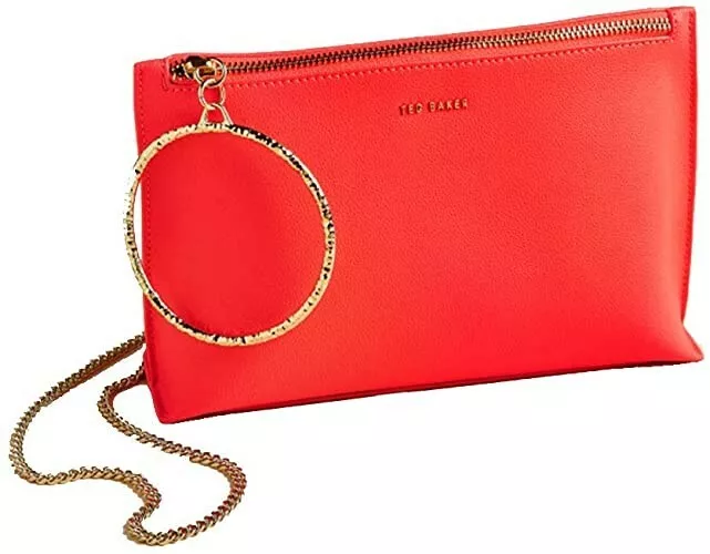 Ted Baker Women's Neon Orange Ingaah Bracelet Clutch Bag