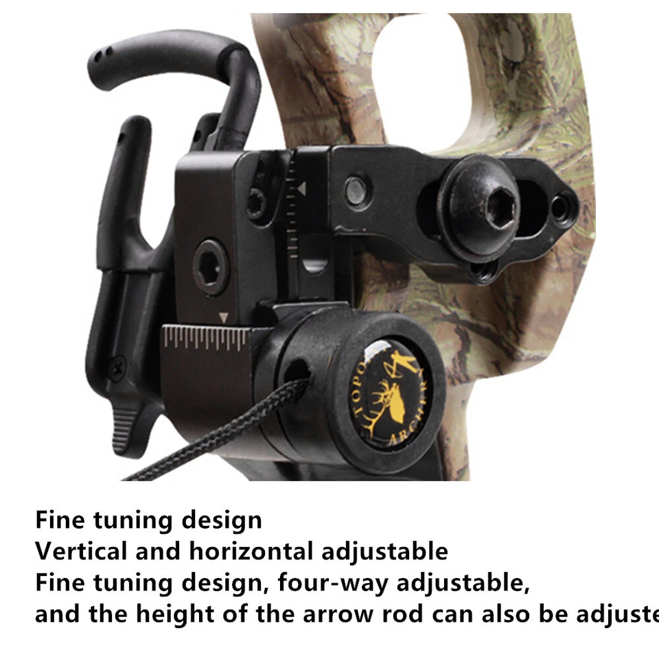 TP814 Fall Drop Away Adjustable Compound Bow Archery Arrow Rest Hunting Shooting - Image 4 of 4