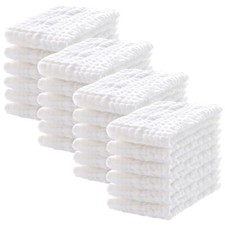 24 Pack Muslin Burp Cloths 100 Cotton Muslin Cloths Large 20''x10'' Extra So...