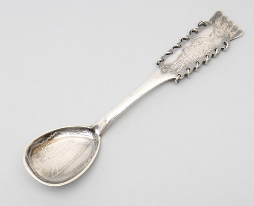 Vintage 1960 Schwedisch Lappland Rentiere Traditionell Sami 830 Silber Löffel