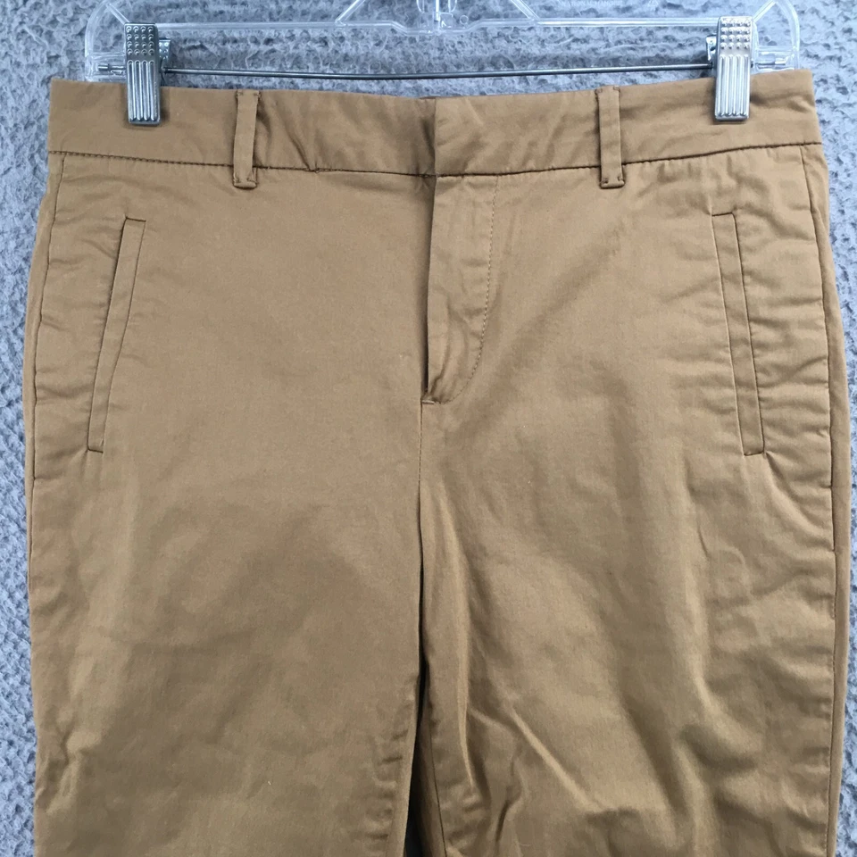 Pantalones chinos Massimo Dutti con puños para mujer (30X28 real) beige tiro medio informal cremallera Foto 2 de 4