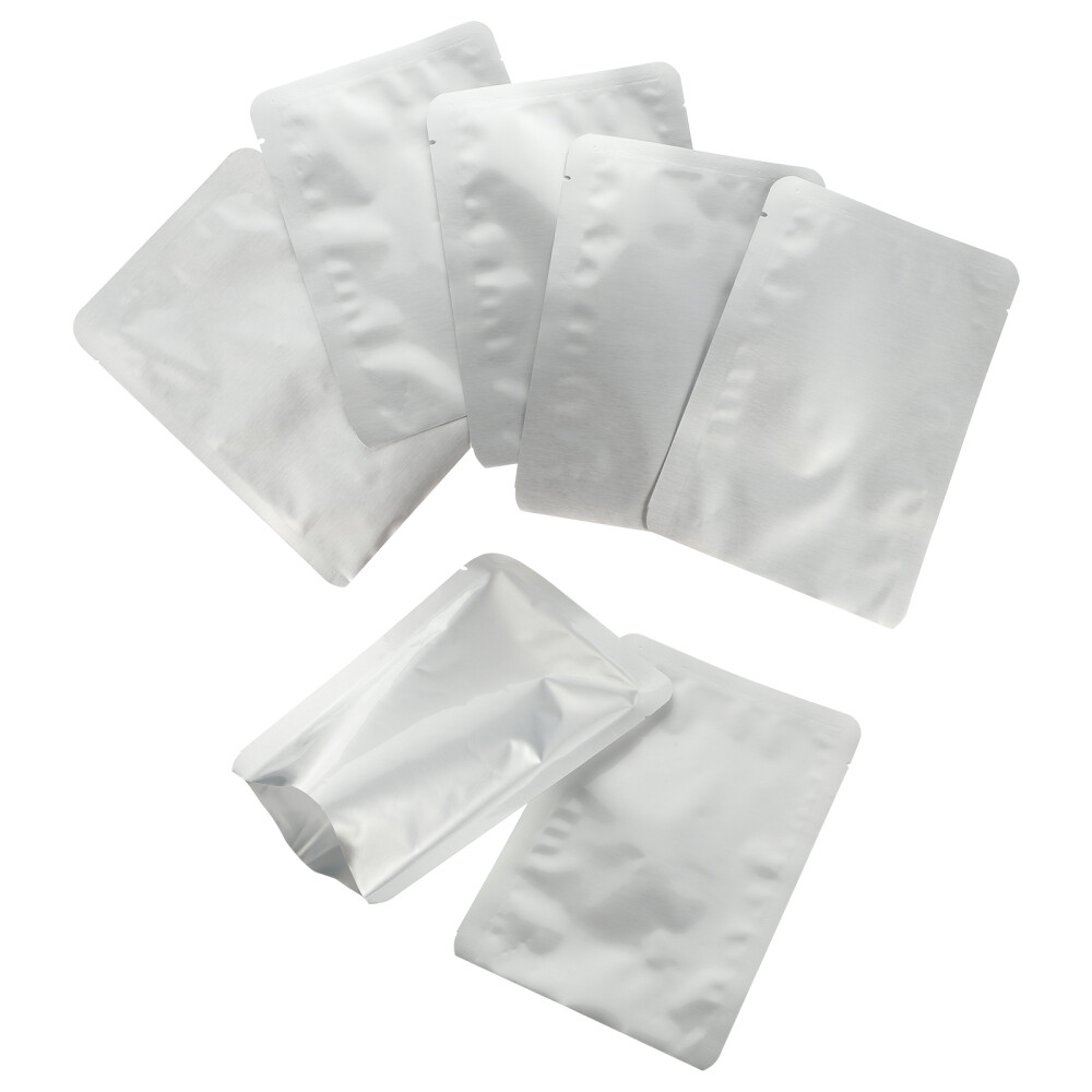 100Pcs Sealable Bags Zipper Tea Bags Flat Heat Zipper Coffee Heat