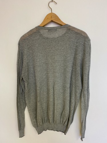 COSTUME NATIONAL HOMME Grey Sweater Lightweight Chris Brown Yard Sale - LARGE - Picture 3 of 12