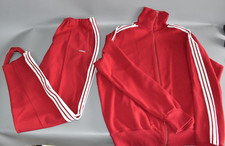 Adidas Georg Schwahn Vintage 70s Retro Tracksuit Jacket Trousers Size 5 / F4