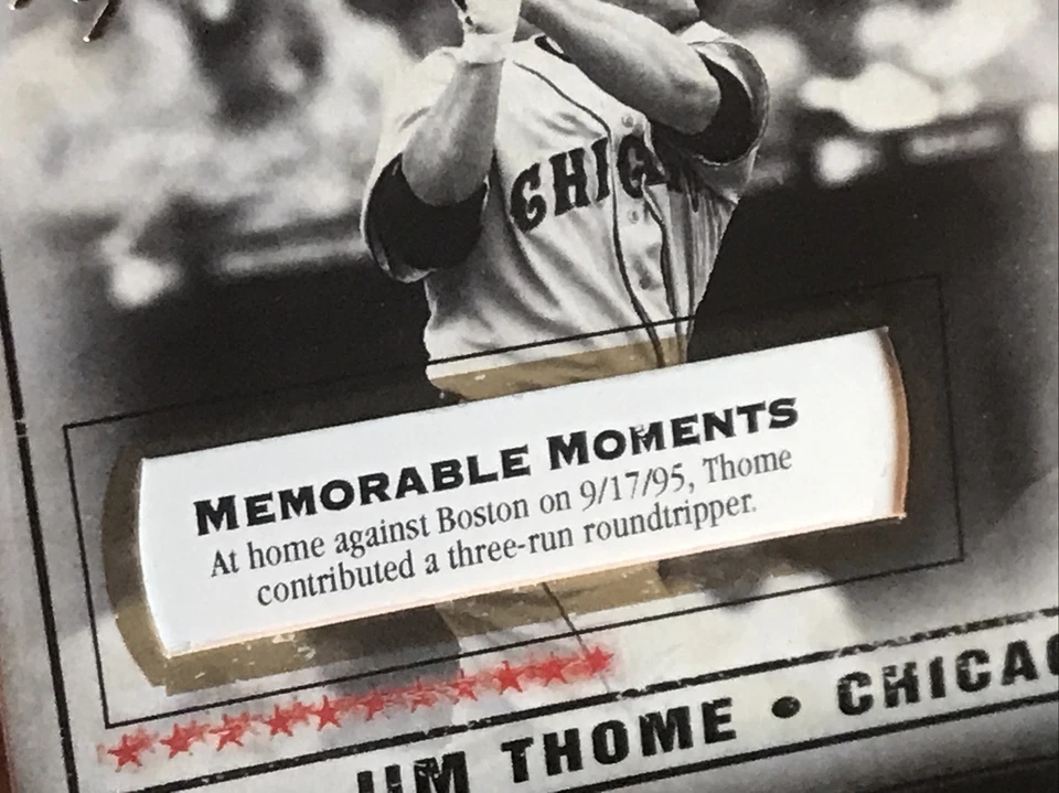 2008 Upper Deck Jim Thome #78 1/1 One Of A Kind Card!!! - Image 3 of 4