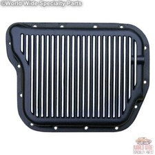 Chrysler, Dodge A518, 46RH, 46RE Deep Transmission Pan, HD - Black Powder Coat