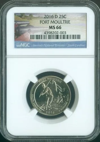 2016-D Fort Moultrie Quarter NGC MS66 Quality