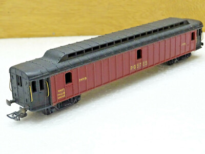 Voiture Postale SMCF HO Tout Métal - Paris/Lyon - Modélisme Ferroviaire 1/87