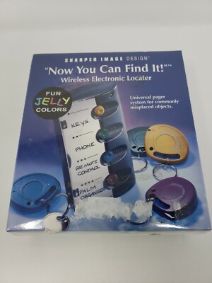 Sharper Image Now You Can Find It Wireless Electronic Key Device Locator NEW NIB