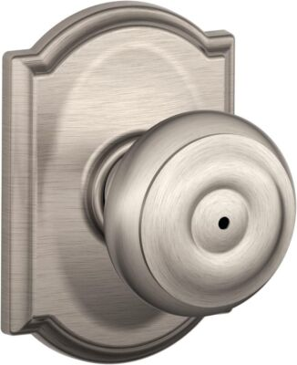 #ad Schlage F40 GEO CAM Georgian Door Knob with Camelot Trim Bed amp; Bath Privacy $17.99