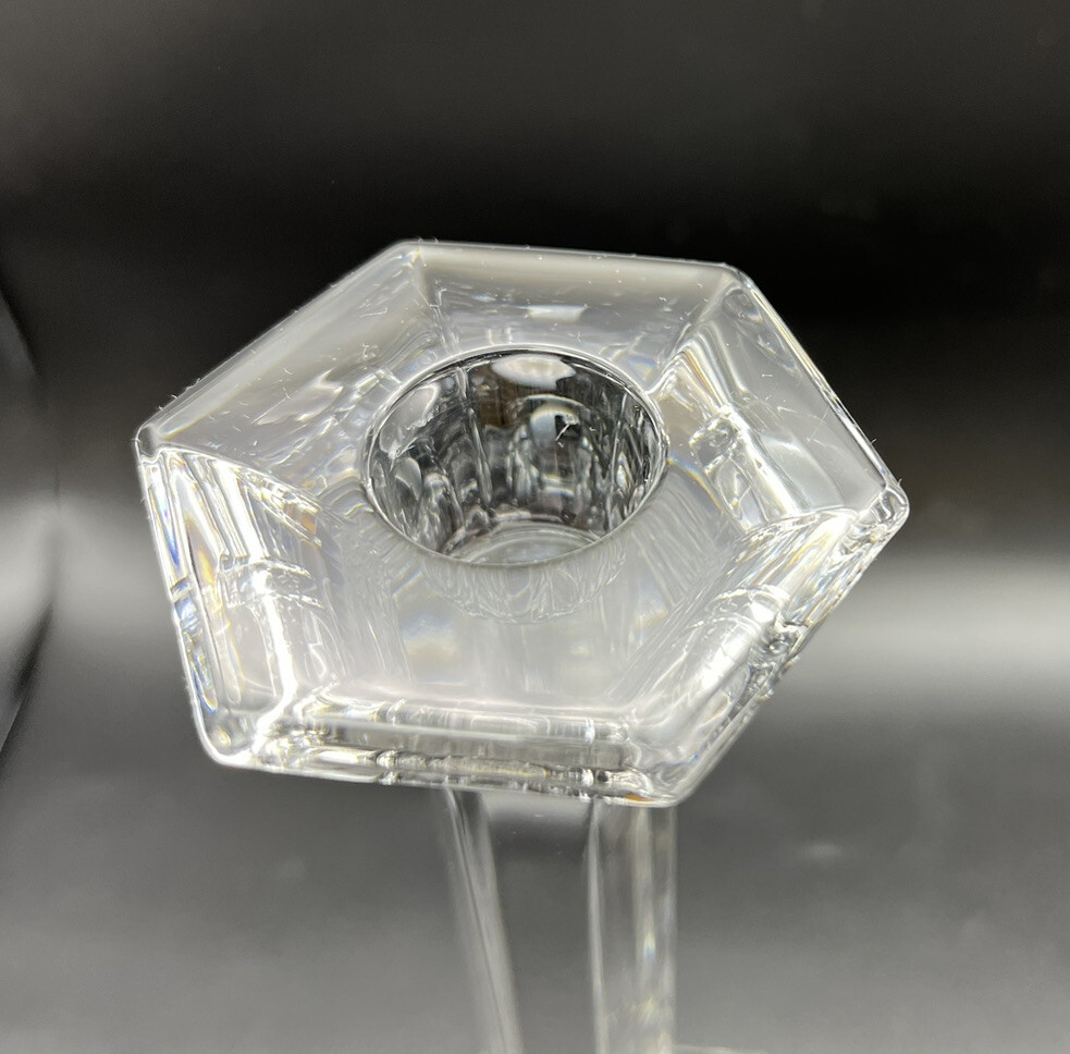 Val Saint Lambert HONDA 記念クリスタルオブジェ Clear Crystal Vase